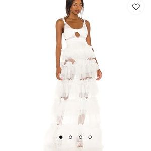 For love and lemons x revolve tiered gown